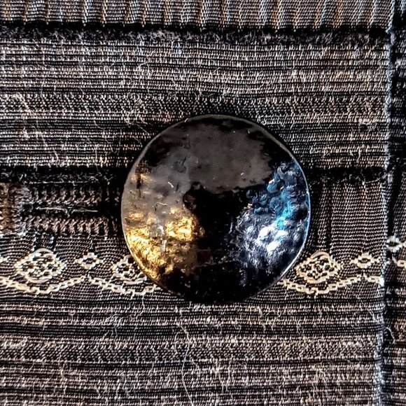 Kasper Black Grey White Horizontal Stripe Blazer - Picture 3 of 6